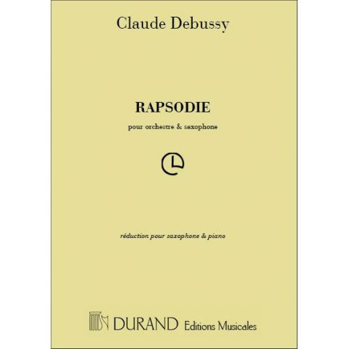 Debussy C. - Rhapsodie - Saxophone et Piano