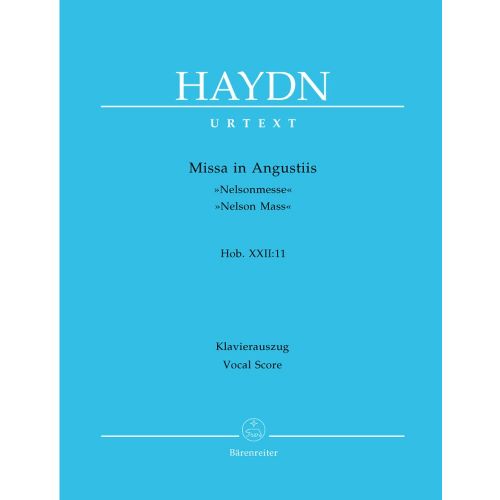 Haydn J. - Missa In Augustiis Nelson Mass Hob.Xxii:11 - Reduction Ch, Piano