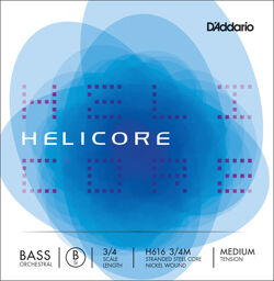 H616-3/4M Helicore Bass B Med.