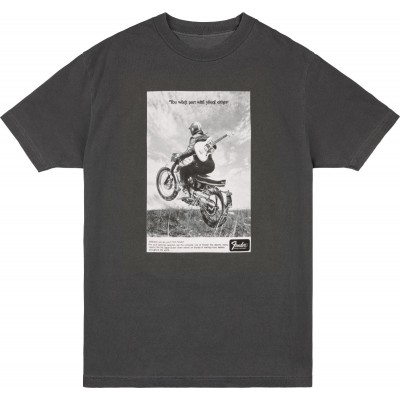 Vintage Ad Biker Tee Graphite M