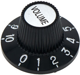 Parts Guitar Volume Knob CH Noir