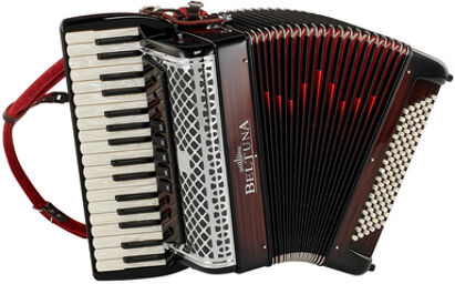 Harmonikordeon 34/96M Helikon Marron avec soufflet rouge