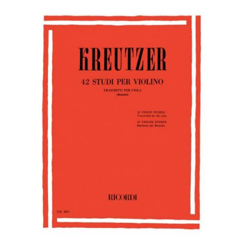 Kreutzer R. - 42 Studi Per Violino - Alto
