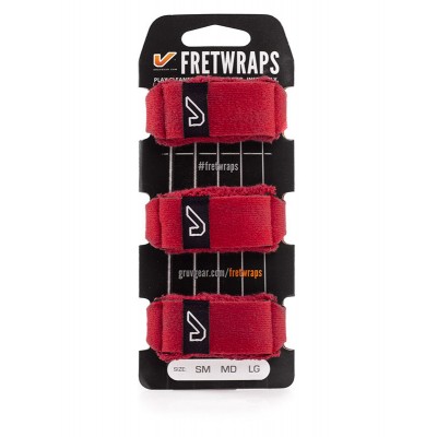 FretWraps 3-Pack, Fire Red - Medium