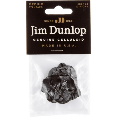 Celluloid Black Perloid Medium par 12