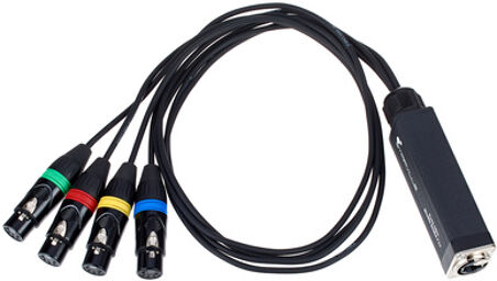 RJ45 DMX Shuttle Snake FX4-5p Noir