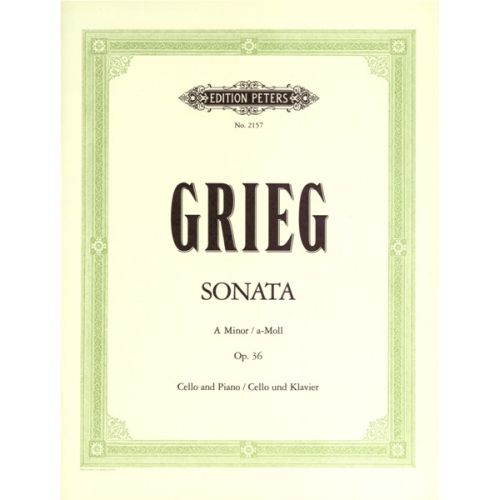 Grieg Edvard - Cello Sonata In A Minor Op.36 - Cello And Piano
