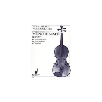 MNCHHAUSEN AUGUST BARON VON - SONATA C MAJOR OP. 10 - VIOLA AND PIANO