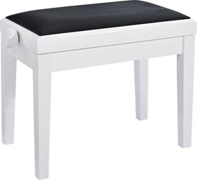 13927 Piano Bench white glossy finish