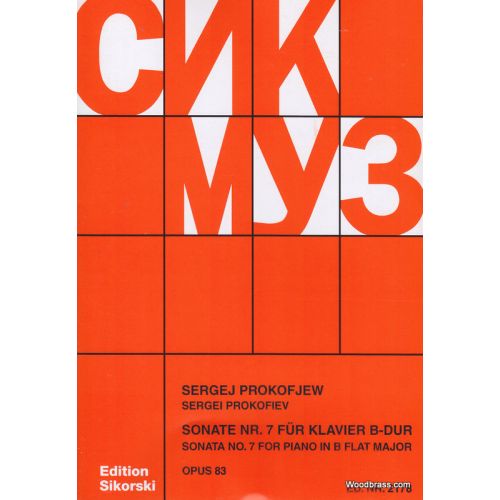 Prokofiev S. - Sonate N° 7 Op. 83 En Si B. Maj. - Piano