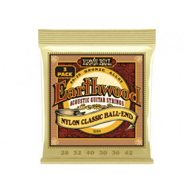Earthwood 80/20 Folk Nylon À Boule 28-42 - Pack de 3
