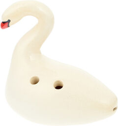 Ocarina 4H C Sopran Swan fem. Blanc